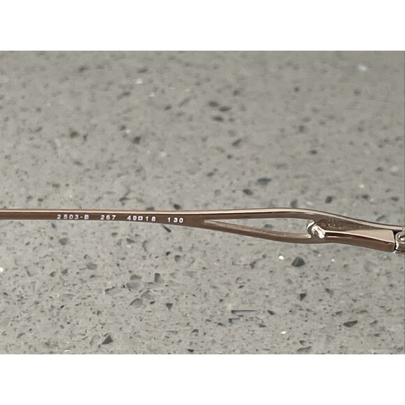 Sferoflex Eyeglasses Frames ONLY 2503-B 267 Rose Gold Half Rim Oval 49-18-130 - Picture 9 of 14